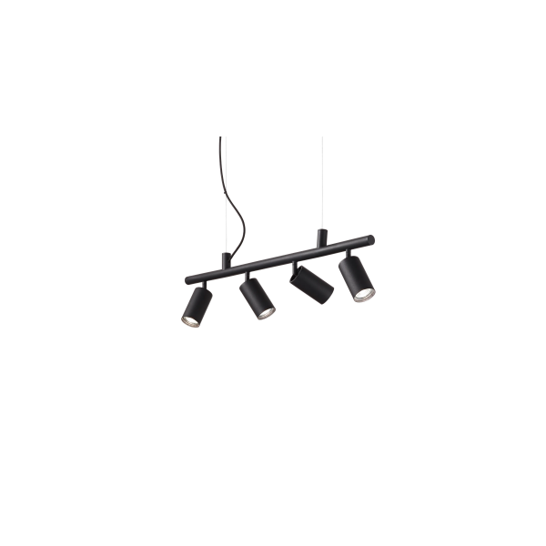 Suspension LED DYNAMITE - 76cm - Noir - IDEAL LUX