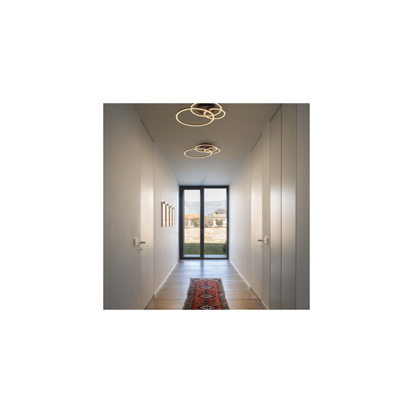 Plafonnier LED FRAME CERCHIO - 61 cm - Noir - IDEAL LUX