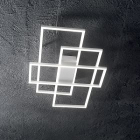 Plafonnier LED RETTANGOLO - 62cm - Blanc - IDEAL LUX