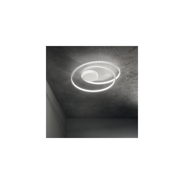 Plafonnier LED OZ - Ø 60cm - Noir - IDEAL LUX