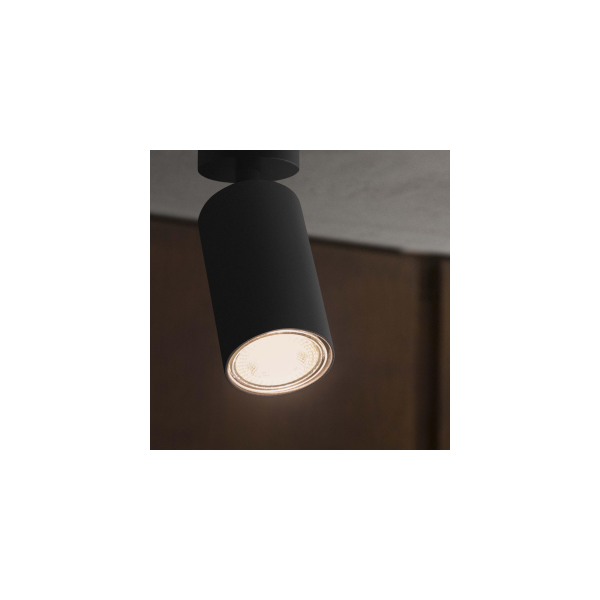 Plafonnier LED DYNAMITE Round - Ø 5,5cm - Noir - IDEAL LUX